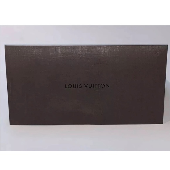 Authentic Louis Vuitton LV Brown Paper Receipt Holder Envelope Folder - Picture 1 of 4